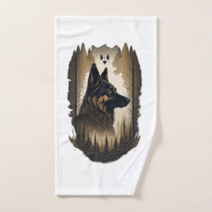 The German Shepherd 008 Hand Towel