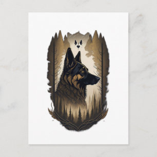 The German Shepherd 008 Postcard
