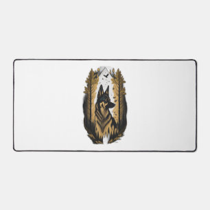 The German Shepherd 009  Desk Mat