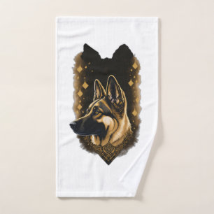 The German Shepherd 011  Hand Towel