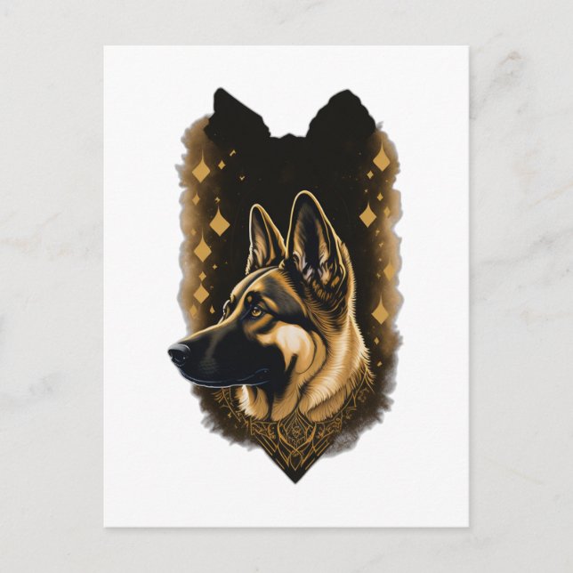 The German Shepherd 011  Postcard (Front)