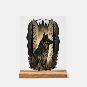 The German Shepherd 013 Acrylic Sign