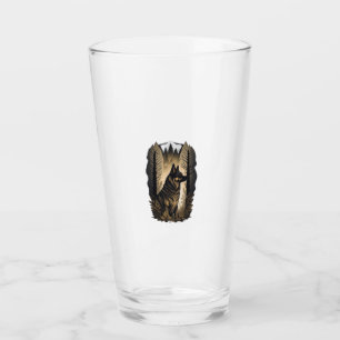 The German Shepherd 013  Glass