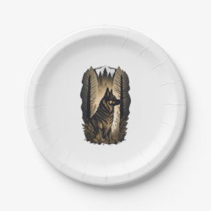 The German Shepherd 013 Paper Plate