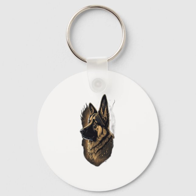 The German Shepherd   Key Ring (Front)