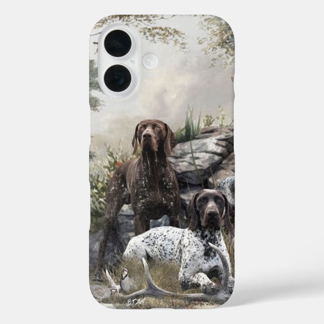 The German Shorthaired Pointer or Deutsch Kurzhaar Case-Mate iPhone Case (Back)