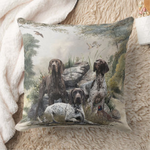 The German Shorthaired Pointer or Deutsch Kurzhaar Cushion