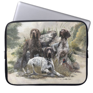 The German Shorthaired Pointer or Deutsch Kurzhaar Laptop Sleeve