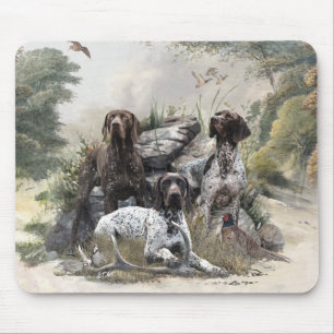 The German Shorthaired Pointer or Deutsch Kurzhaar Mouse Pad