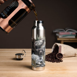 The German Shorthaired Pointer or Deutsch Kurzhaar Water Bottle