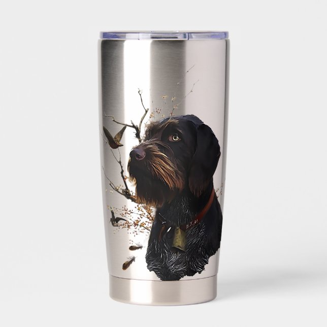 The German Wirehaired Pointer Insulated Tumbler (Front)