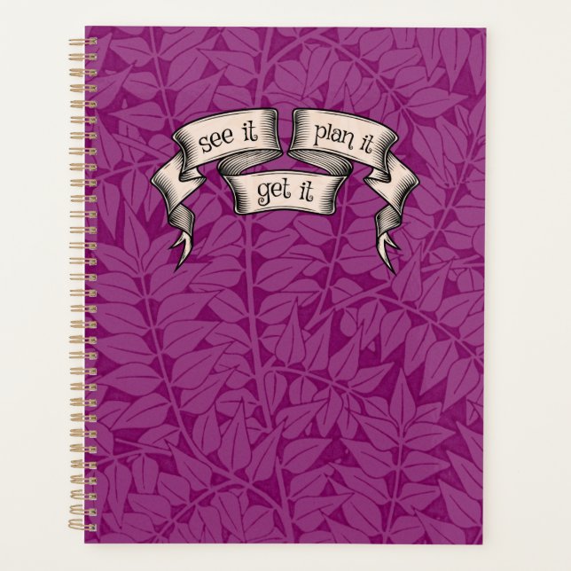 The GET IT Planner in Purple (Front)