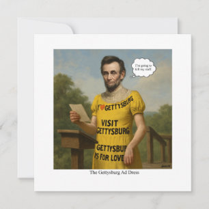 The Gettysburg Ad Dress Invitation