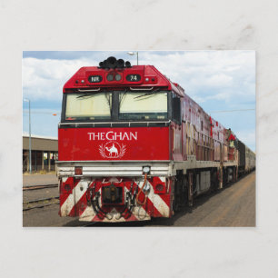The Ghan famous Australian train Postcard