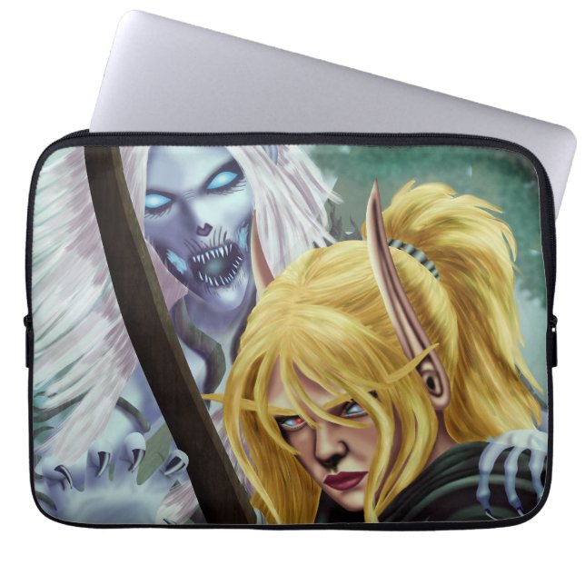 The Ghost and the Body Laptop Sleeve (Front)