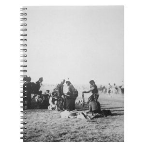 The Ghost Dance, South Dakota, 1890 (b/w photo) Notebook