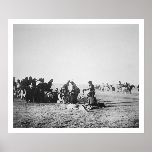 The Ghost Dance, South Dakota, 1890 (b/w photo) Poster (Front)