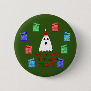 The Ghost of Christmas Presents Funny 6 Cm Round Badge