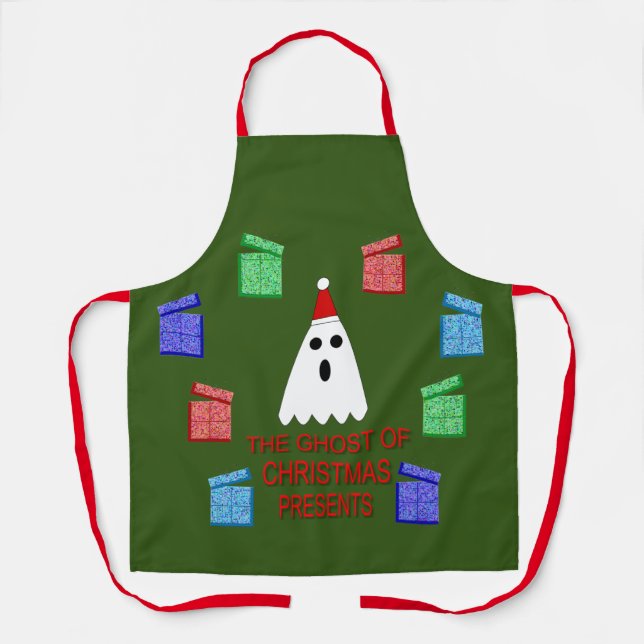 The Ghost of Christmas Presents Funny Apron (Front)