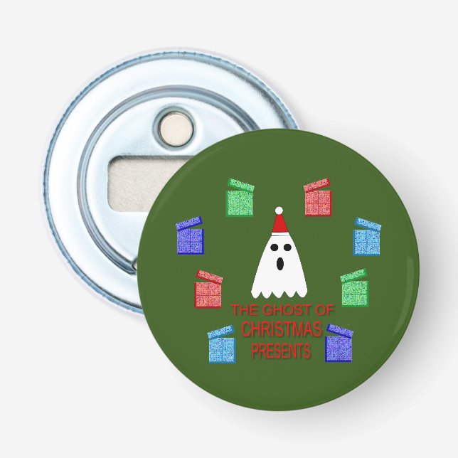 The Ghost of Christmas Presents Funny Bottle Opener (Front)