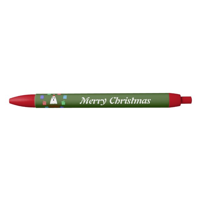 The Ghost of Christmas Presents Funny Custom Black Ink Pen (Front)