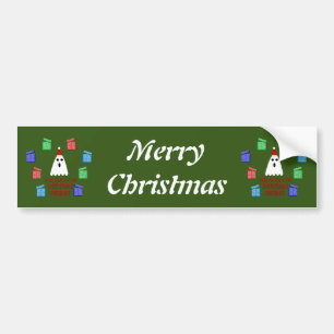 The Ghost of Christmas Presents Funny Custom Bumper Sticker