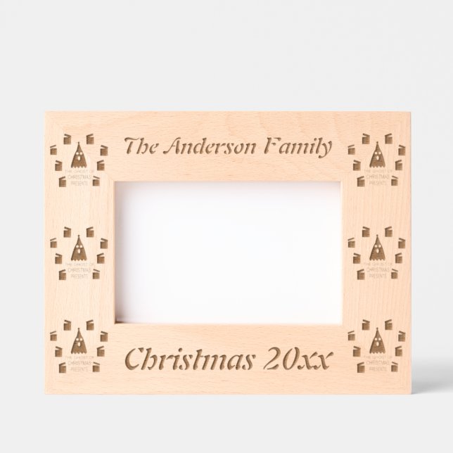 The Ghost of Christmas Presents Funny Custom Etched Frames (Front)