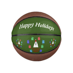 The Ghost of Christmas Presents Funny Custom Mini Basketball