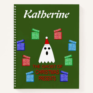 The Ghost of Christmas Presents Funny Custom Notebook