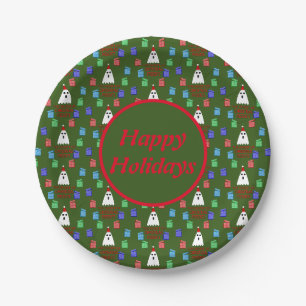 The Ghost of Christmas Presents Funny Custom Paper Plate