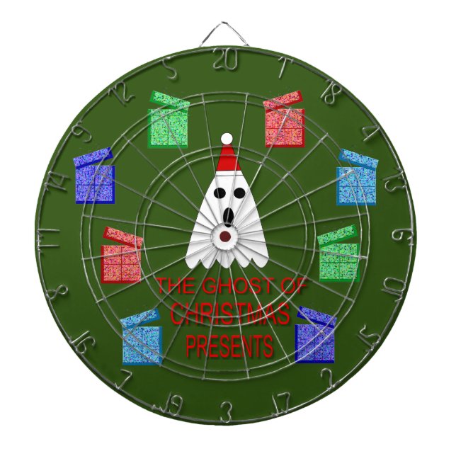 The Ghost of Christmas Presents Funny Dartboard (Front)