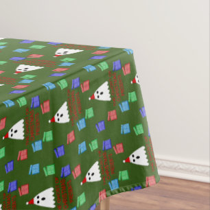The Ghost of Christmas Presents Funny Tablecloth
