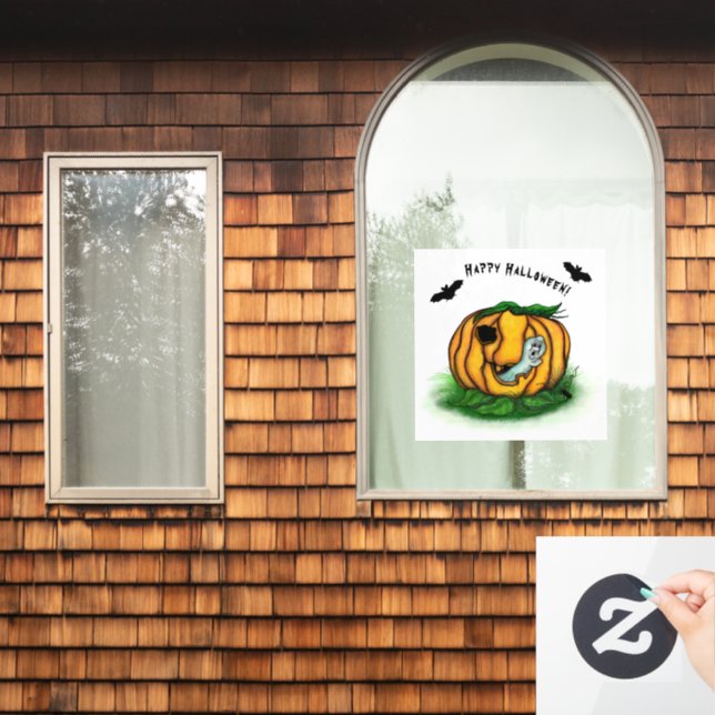 The Ghost of Halloween , Bat , Ghost and Spider (Home Window)