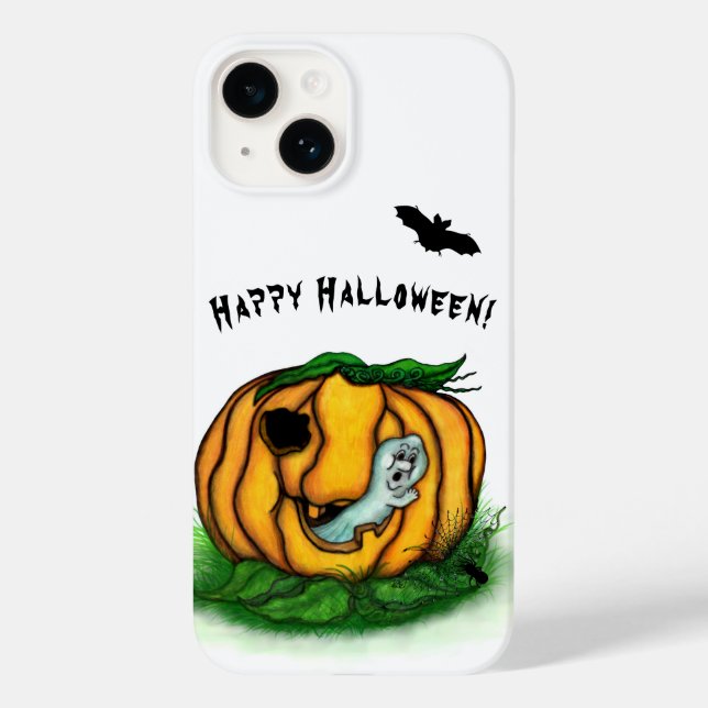 The Ghost of Halloween , Bat , Ghost and Spider Case-Mate iPhone Case (Back)