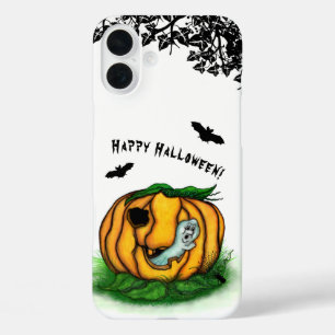 The Ghost of Halloween , Bat , Ghost and Spider iPhone 16 Plus Case