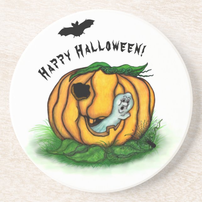 The Ghost of Halloween , Bat , Ghost and Spider Coaster (Front)