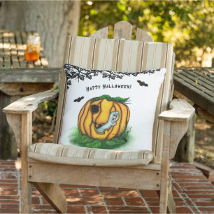 The Ghost of Halloween , Bat , Ghost and Spider Cushion
