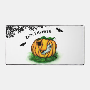 The Ghost of Halloween , Bat , Ghost and Spider Desk Mat