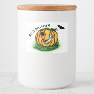 The Ghost of Halloween , Bat , Ghost and Spider Food Label