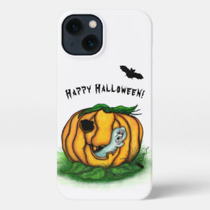 The Ghost of Halloween , Bat , Ghost and Spider iPhone 13 Case