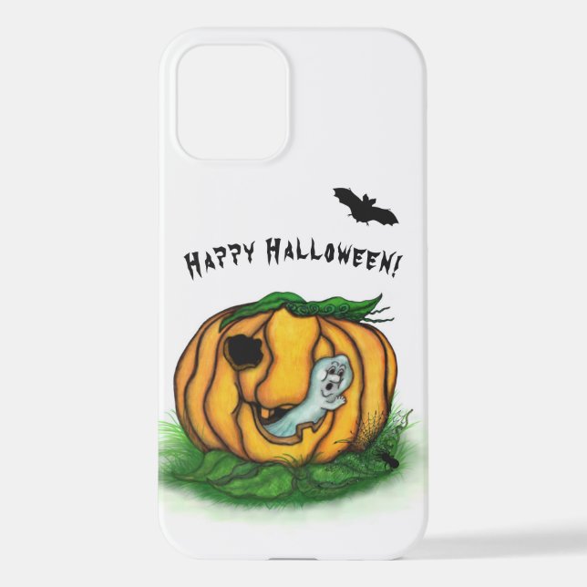 The Ghost of Halloween , Bat , Ghost and Spider iPhone Case (Back)