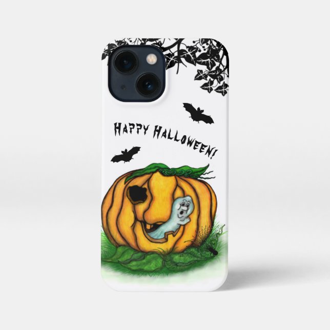 The Ghost of Halloween , Bat , Ghost and Spider iPhone Case (Back)