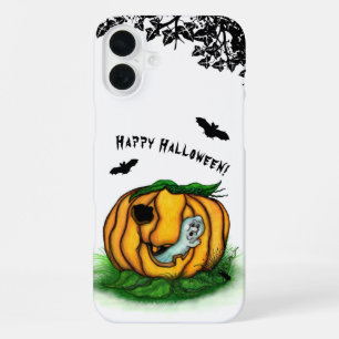 The Ghost of Halloween , Bat , Ghost and Spider iPhone 16 Plus Case
