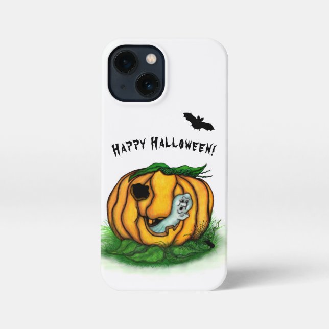 The Ghost of Halloween , Bat , Ghost and Spider iPhone Case (Back)