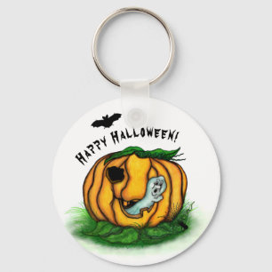 The Ghost of Halloween , Bat , Ghost and Spider Key Ring