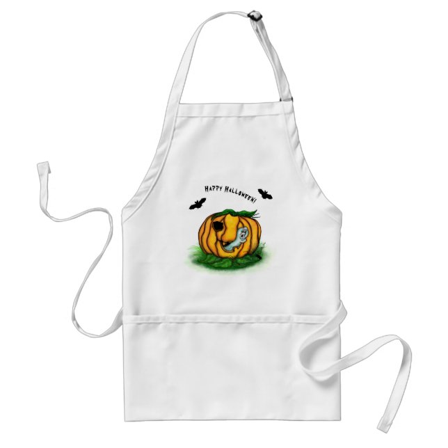 The Ghost of Halloween , Bat , Ghost and Spider Standard Apron (Front)