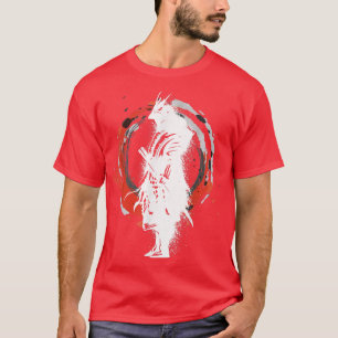 The Ghost Samurai Mask Warrior Samurai Swords Bush T-Shirt