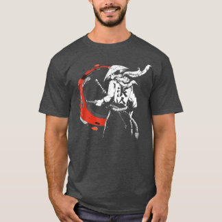 The Ghost Samurai Mask Warrior Samurai Swords Bush T-Shirt