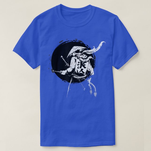 The Ghost Samurai Warrior Anime Manga Bushido (6) T-Shirt (Design Front)
