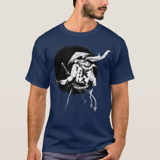 The Ghost Samurai Warrior Anime Manga Bushido  T-Shirt